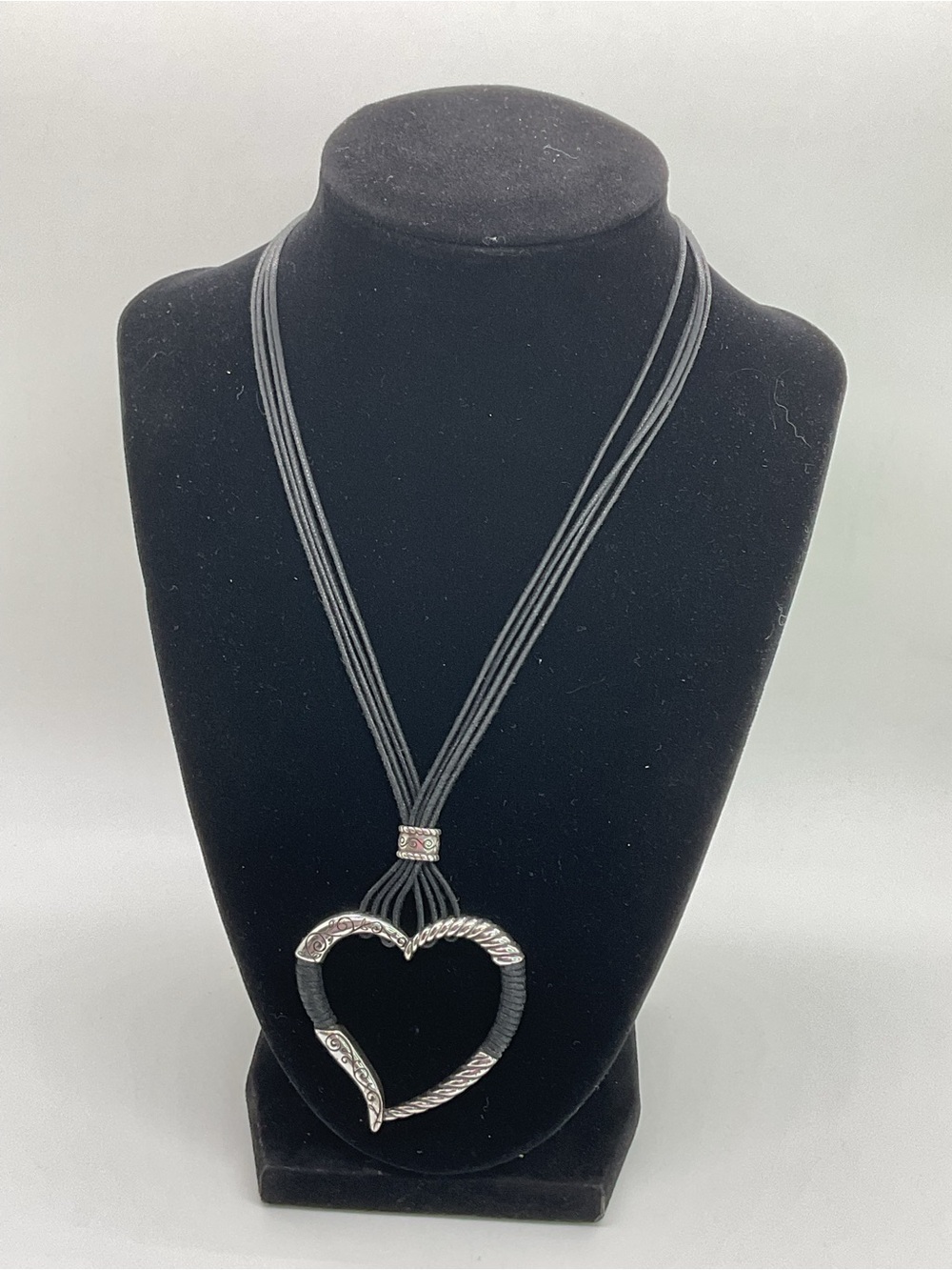 Brighton Heritage Heart Pendant Multi-Strand Necklace